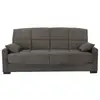 Image de Canapé clic clac 3 places - taupe - matelas 17 cm - l223 x p96 x h 103 cm - megan CCMEGANTAUPE6598
