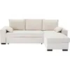 Image de Canapé D'angle Convertible Réversible - Méridienne Avec Coffre - Velours Côtelé - L 240 X P 143 X H 85 Cm