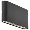 Image de Applique murale noire d'extérieur led kinver 9 cm