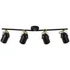 Image de Spoterie lotus 4-spot métal noirlaiton, h.6.6 - ip20 - e14 nordlux intérieur 50130103