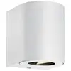 Image de Applique murale extérieur garage ou terrasse, canto 2 en aluminium blanc, ip44, nordlux 49701001