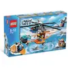 Image de Lego® City 7738 L'hélicoptère Et Le Canot De Sauvetage Des Garde-côtes