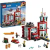 Image de LEGO® City 60215 La caserne de Pompiers Jeu de Construction Jouet Garage avec Camion pour Enfants de 5 ans et +