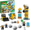 Image de LEGO® 10932 DUPLO Town La Boule De Démolition Jeu De Construction Avec Camion Grue Et Bulldozer Jouets Enfants de 2 Ans Et Plus