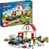 Image de LEGO 60346 City La Grange et les Animaux de la Ferme Figurines Mouton et Vache Jouet Tracteur avec Remorque Enfants Dès 4 Ans