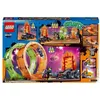 Image de LEGO 60339 City Stuntz L’Arène de Cascade avec Double Looping Monster Truck Jouet avec Moto Figurine Cascadeur Enfants Dès 7