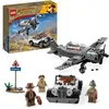 Image de LEGO® Indiana Jones 77012 La Poursuite en Avion de Combat Jouet avec Maquette Avion et Voiture