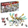 Image de LEGO® NINJAGO 71786 La Créature Dragon de Glace de Zane Jouet 2-en-1 Figurine de Dragon et Minifigurines