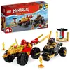 Image de LEGO® NINJAGO 71789 Le Combat en Voiture et en Moto de Kai et Ras Jouet Enfants Dès 4 Ans