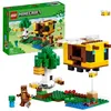 Image de LEGO Minecraft 21241 La Cabane Abeille Jouet Ferme avec Maison Zombie et Figurines Animaux