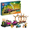 Image de LEGO® City Stuntz 60357 Le Défi de Cascade : les Cercles de Feu Jouet Moto avec Camion