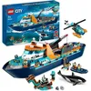 Image de LEGO® City 60368 Le Navire d’Exploration Arctique Jouet de Grand Bateau Flottant Cadeau Enfants