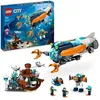 Image de LEGO® City 60379 Le Sous-Marin d'Exploration en Eaux Profondes Jouet avec Plongeur et Requin