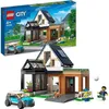 Image de LEGO® City 60398 Maison Familiale et Voiture Électrique Jouet de Maison de Poupée