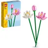 Image de LEGO® 40647 Creator Les Fleurs de Lotus - Kit de Construction pour Filles et Garçons - Dès 8 Ans - Botanicals collection