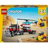 Image de LEGO Creator Le Camion Remorque avec Hélicoptère 31146 LEGO