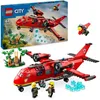 Image de LEGO® 60413 City L’Avion de Sauvetage des Pompiers Jouet avec 3 Minifigurines de Pilote Pompière