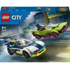 Image de LEGO City La Course-Poursuite entre la Voiture de Police et la Super Voiture 60415 LEGO