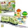 Image de LEGO DUPLO Ma ville 10427 Le train d’aventures interactif - Jouets d’éveil dès 2 ans
