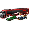 Image de LEGO City 60445 Camion de F1 avec voitures de F1 RB20 et AMR24 - Jeu pour garçon dès 8 ans