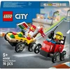Image de LEGO City Pack de Bolide de Course: Camion de Pizza contre Camion de Pompiers 60458 LEGO