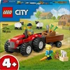 Image de LEGO City Teacteur Agricole Rouge avec Remorque et Moutons 60461 LEGO