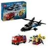 Image de LEGO City 60462 Hélicoptère camion de pompiers et sous marin modulable - Jouet dès 7 ans