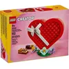 Image de Set LEGO Creator - LEGO - 40759 - Coffret Saint Valentin en coeur - Rouge et blanc - Avec noeud et support