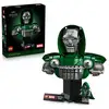 Image de Lego marvel docteur doom bust 76345, ensemble adulte 379 pieces, cou et machoire repositionnables, capuche et cape metallisees, minifigurine et plaque nominative 76345