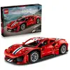 Image de Lego technic ferrari 488 pista 42235 kit voiture 882 pieces moteur v8 mobile capot et portes ouvrables 42235