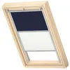 Image de VELUX Store Original Duo Occultant Bleu Foncé Cadre Argenté DFD MK04
