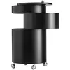 Image de VERPAN meuble de rangement BARBOY (Noir - MDF et acier)