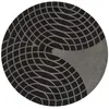 Image de VERPAN tapis PANTON CARPET GRANDE (Dark Grey & Light Grey - Laine)