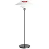 Image de LOUIS POULSEN lampadaire PH 80 (Chrome extra brillant, ON/OFF - Acrylique opale, polycarbonate et acier)