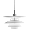 Image de LOUIS POULSEN lampe à suspension PH 5-4 1/2 (Blanc - Aluminium)