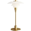 Image de LOUIS POULSEN lampe de table PH 2/1 (Laiton métallisé - Verre opalin souflé et métal)