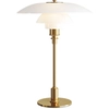 Image de LOUIS POULSEN lampe de table PH 3 1/2 - 2 1/2 GLASS (Laiton métallisé - Verre opalin souflé et métal)