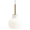 Image de LOUIS POULSEN lampe à suspension VL RING CROWN 1 (Laiton satinoli - Verre opale et métal)