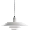 Image de LOUIS POULSEN lampe à suspension PH 4/3 (Blanc opale / Chrome poli - verre / aluminium)