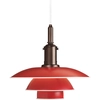 Image de LOUIS POULSEN lampe à suspension PH 3 1/2 3 (Rouge - Aluminium)