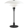 Image de LOUIS POULSEN lampe de table PH 3 1/2 - 2 1/2 GLASS (Noir métallique - Verre opalin souflé et métal)