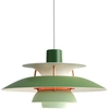 Image de LOUIS POULSEN lampe à suspension PH 5 MINI (Nuances de Vert - Aluminium)