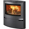 Image de Poele a bois sur pied aduro 15 acier noir 6 kw pour bches 50 cm 50551