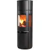 Image de Poele a bois aduro 9 7 acier noir 6 kw avec range buche 50300