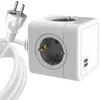 Image de Bloc multiprise - MICROCONNECT - 4 prises SCHUKO - 2 ports USB - Câble 15m - Intérieur