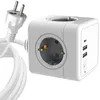 Image de Multiprise - MICROCONNECT - MC-CUBE015USBC - 4 Ports - 2 USB A - 1 USB-C - Câble 15m