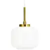 Image de Suspension en verre et laiton, h 15 cm d 15 cm arp