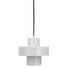 Image de Suspension en métal blanc, h 16,5 cm d 20 cm stoke