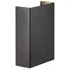 Image de Applique murale extérieur garage ou terrasse, fold 10 en aluminium noir, ip54, nordlux 2019041003