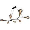 Image de Suspension style industriel, josefine 7-spot en métal noir, ip20, nordlux 2010303003